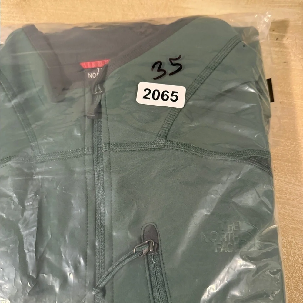 THE NORTH FACE Men Jumper Size XL‎ Quarter-Zip Pullover Green High Neck Stretch